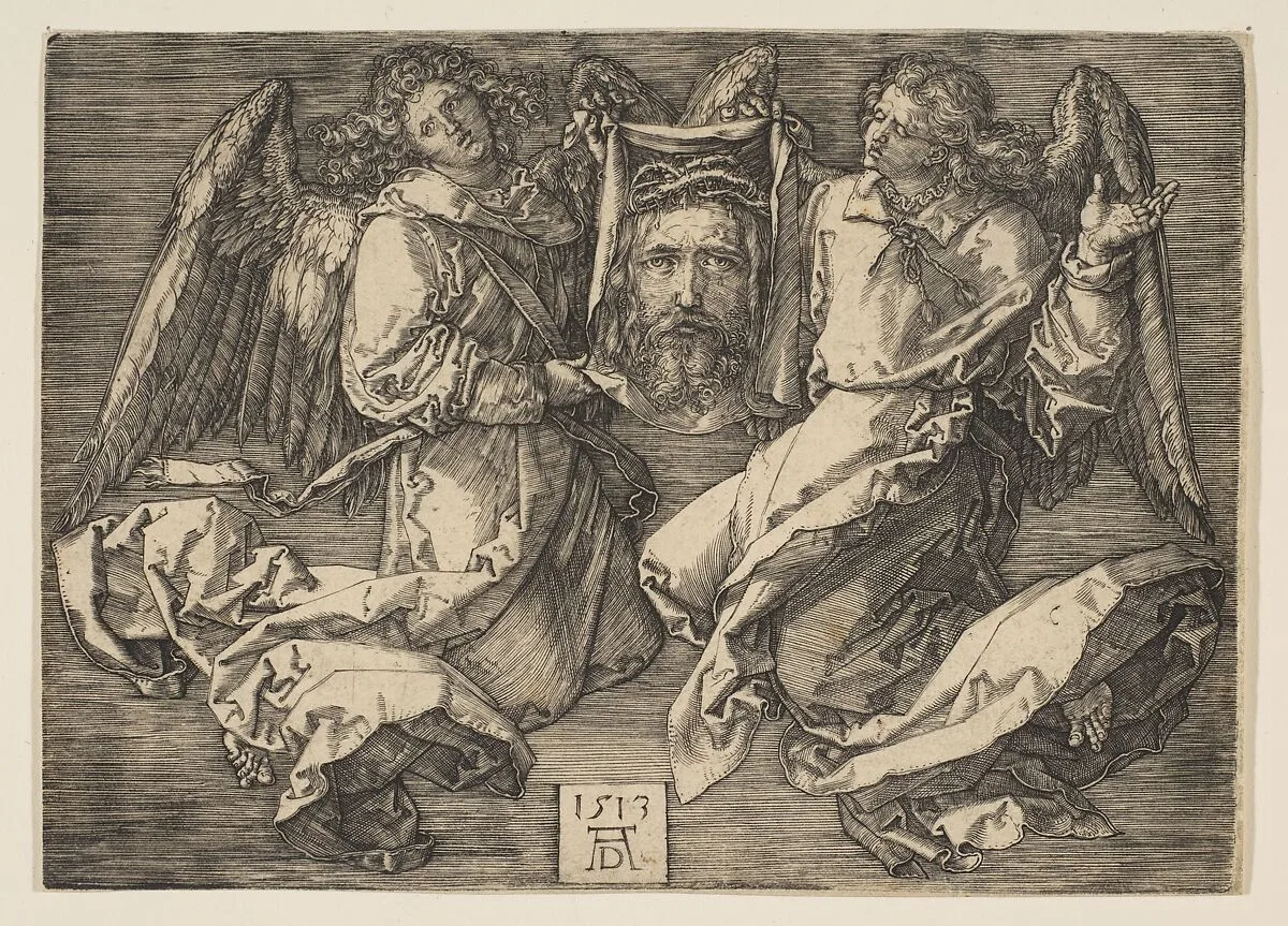 Sudarium Held by Two Angels — Albrecht Dürer
