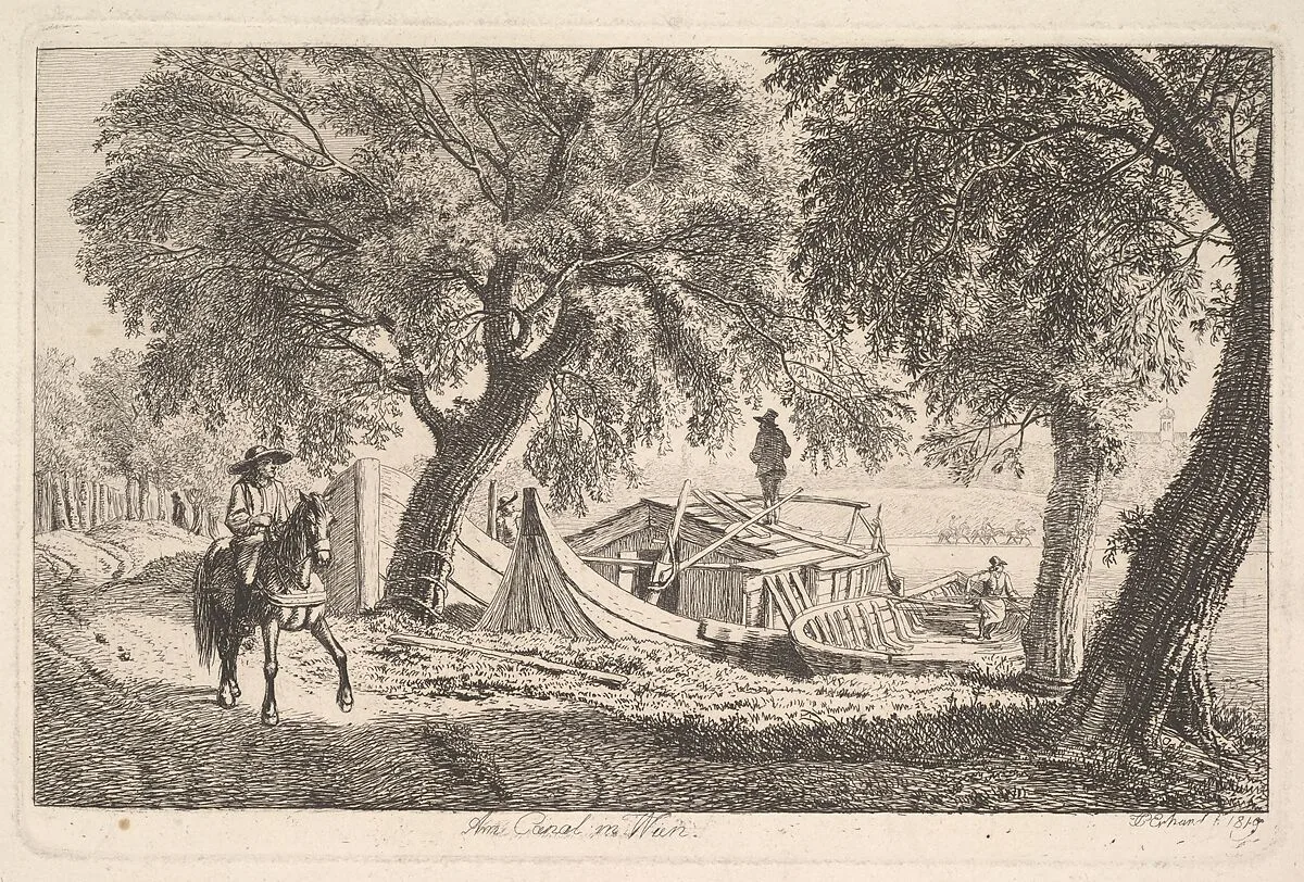 On the Canal in Vienna — Johann Christoph Erhard