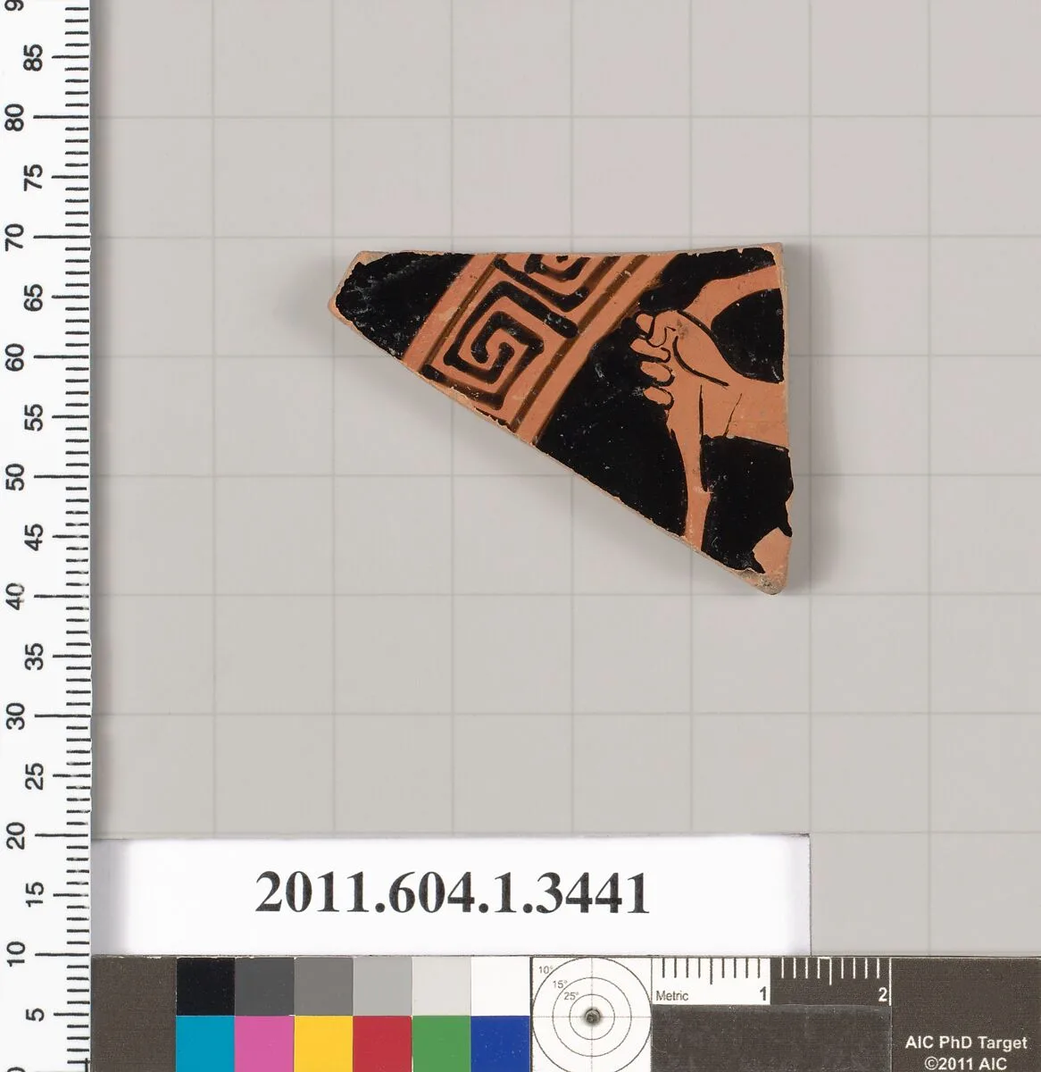 Terracotta fragment of a kylix (drinking cup) — Unknown
