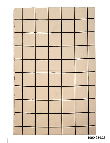 "Jätti-Ruutu" Textile Sample — Vuokko Eskolin-Nurmesniemi