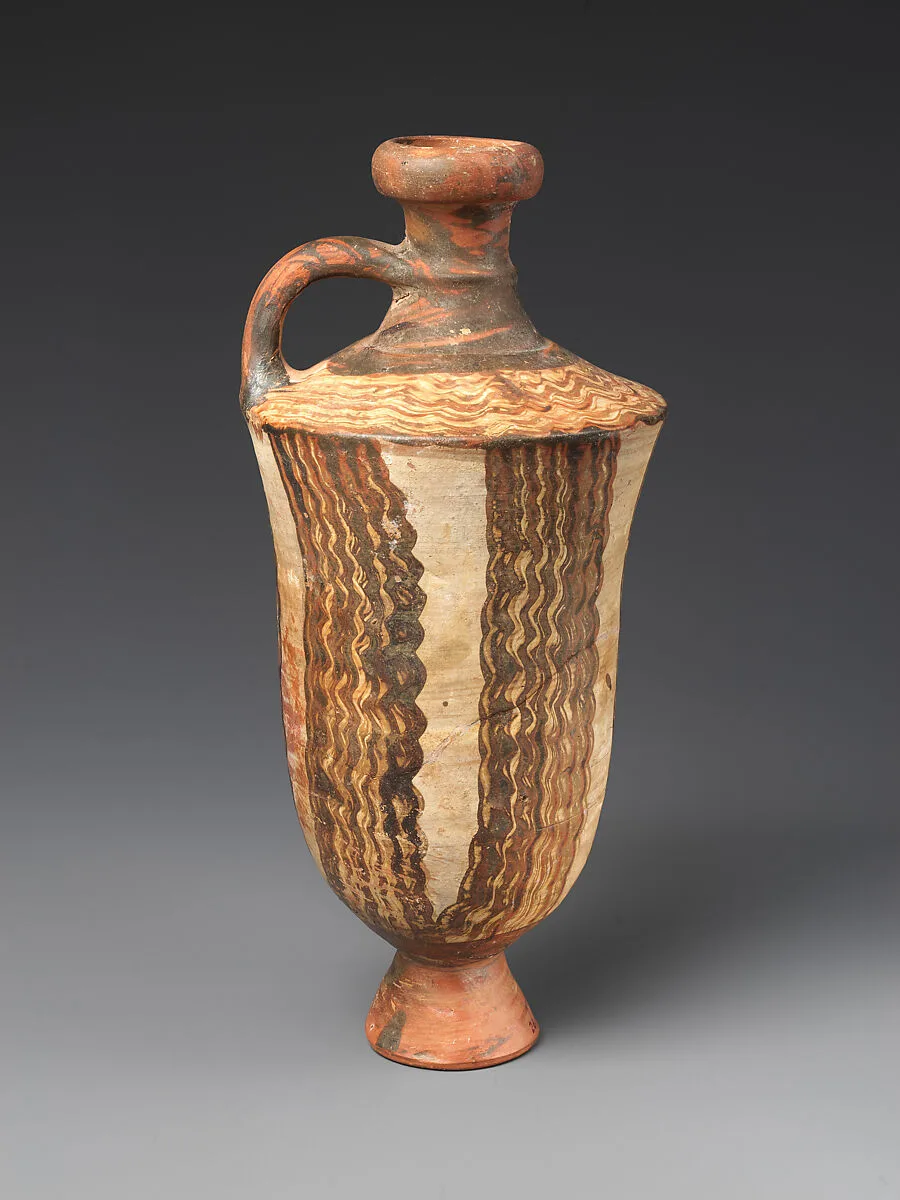 Terracotta lekythos (oil flask) — Unknown