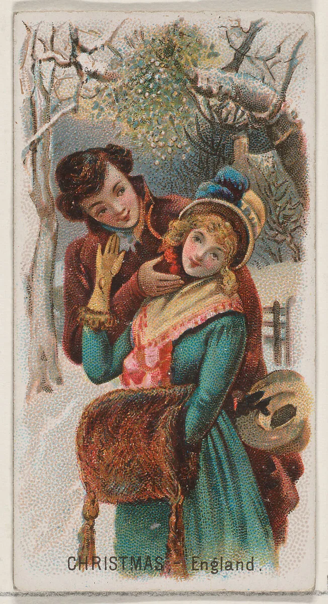 Christmas, England, from the Holidays series (N80) for Duke brand cigarettes — W. Duke, Sons & Co.|George S. Harris & Sons