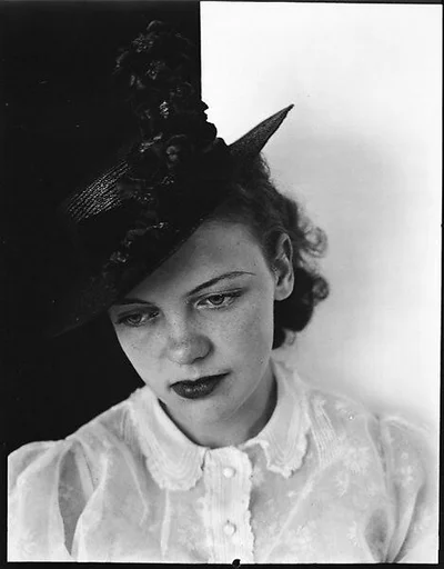 [Anne Harvey Wearing Hat]