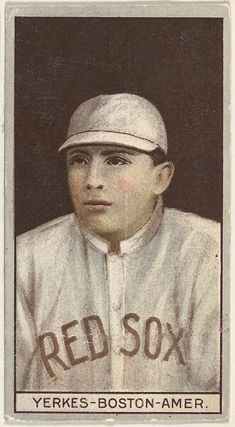 Stanley Yerkes, Boston, American League, from the Brown Background series (T207) for the American Tobacco Company — American Tobacco Company