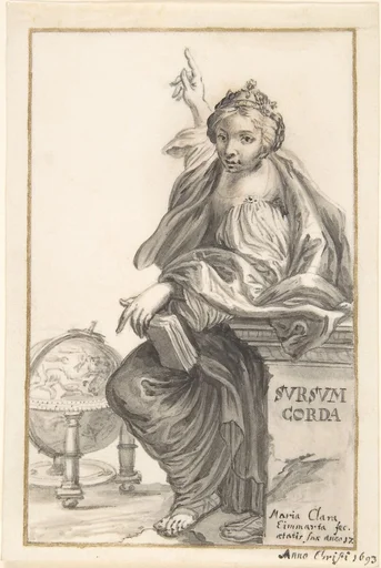 Saint Margaret Ponting to Heaven, with a Globe Next to Her