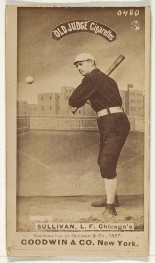 Sullivan, Left Field, Chicago, from the Old Judge series (N172) for Old Judge Cigarettes