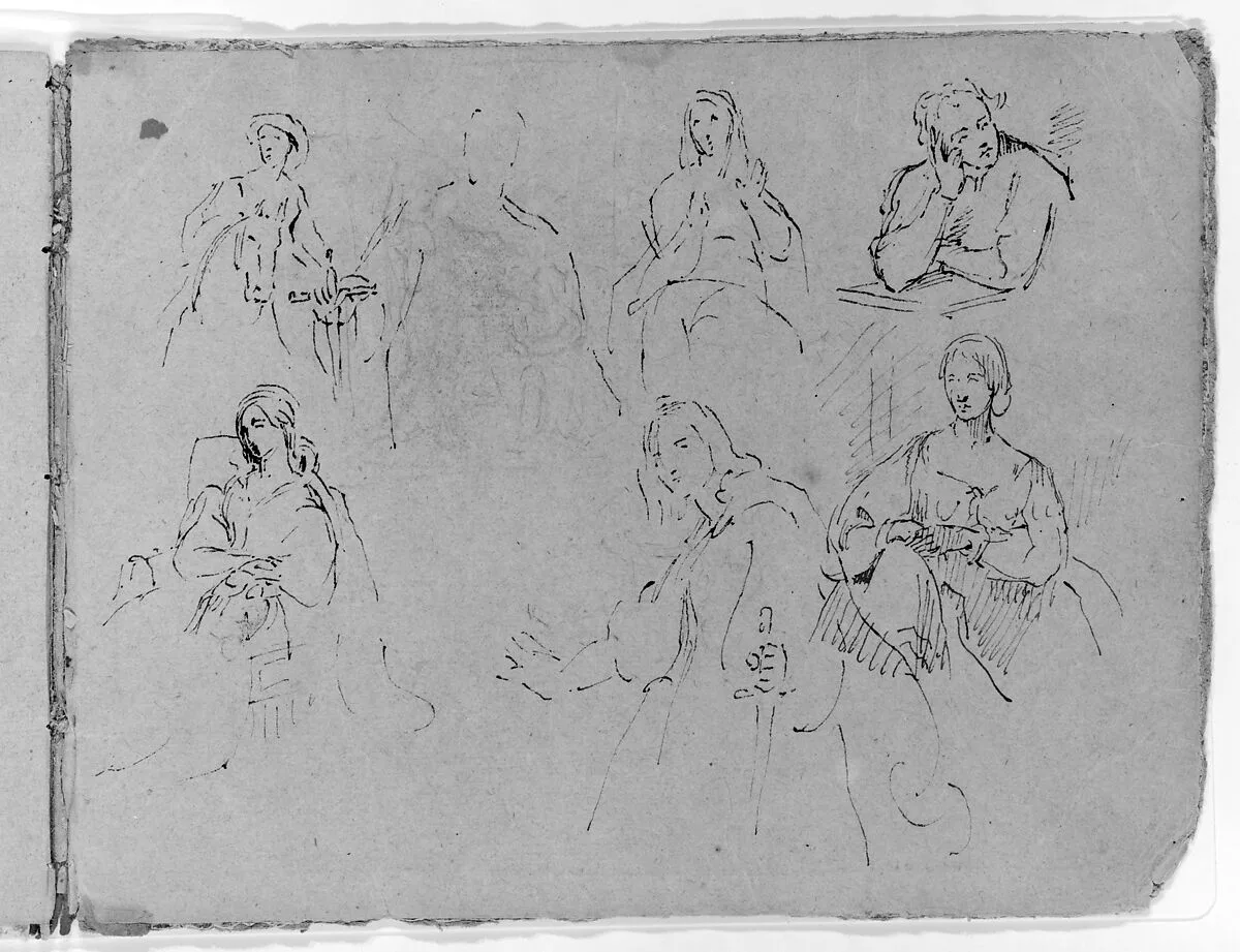 Inside Back Cover (from Sketchbook) — Thomas Sully