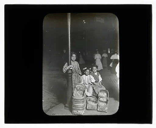 [Social Documentary Lantern Slide of New York]