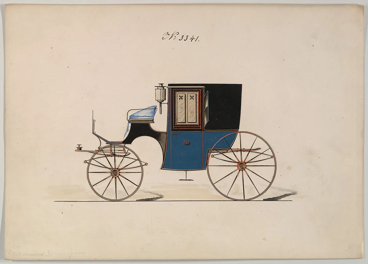 Design for Brougham, no. 3341 — Brewster & Co.