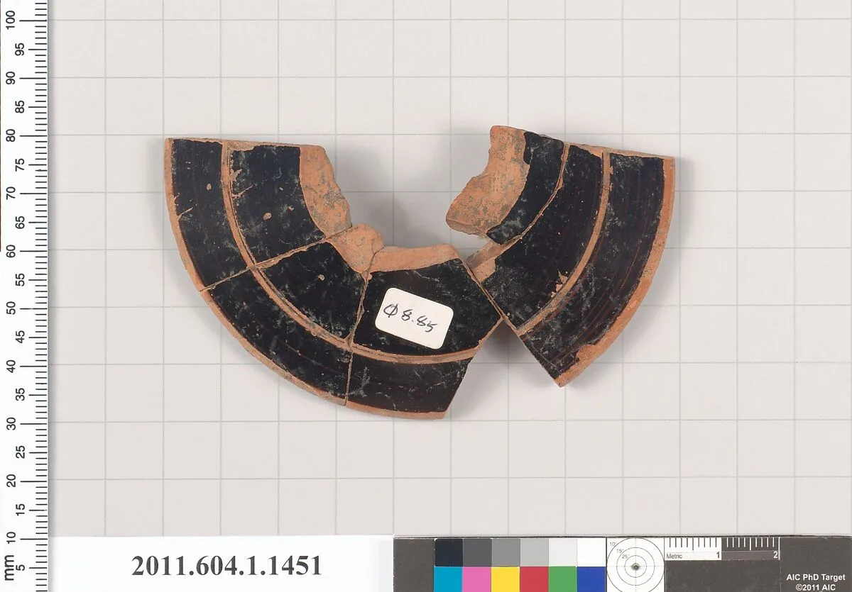 Terracotta fragment of a kylix (drinking cup) — Unknown
