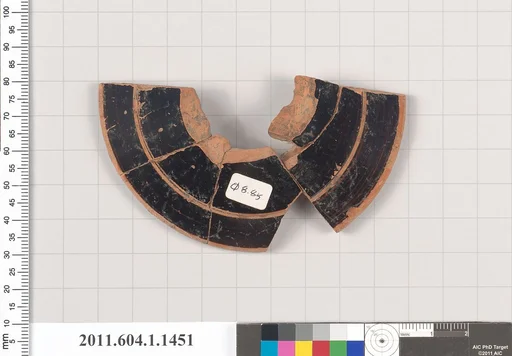 Terracotta fragment of a kylix (drinking cup)
