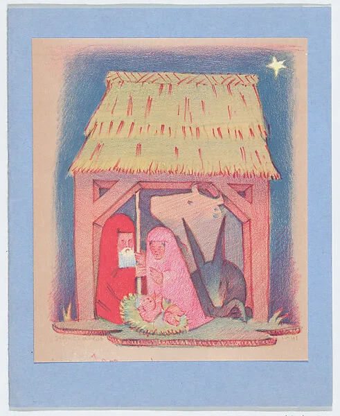 Nativity (Christmas card) — Jean Charlot|Albert Carman