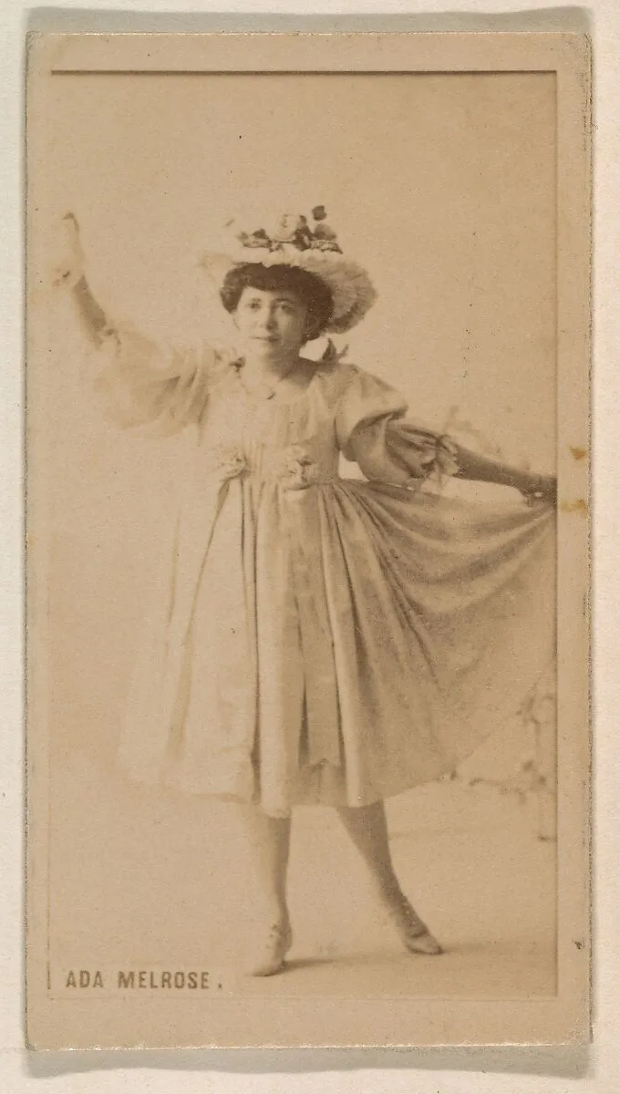 Ada Melrose, from the Actresses series (N245) issued by Kinney Brothers to promote Sweet Caporal Cigarettes — Kinney Brothers Tobacco Company