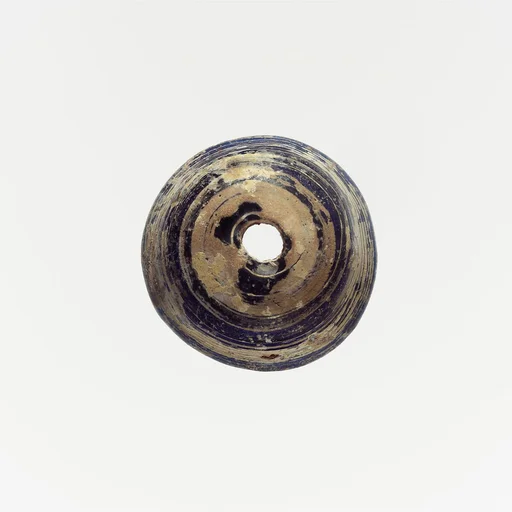 Glass spindle whorl