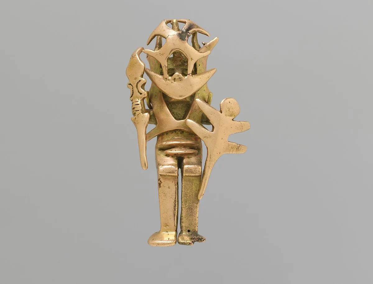 Masked Figure Pendant — Unknown