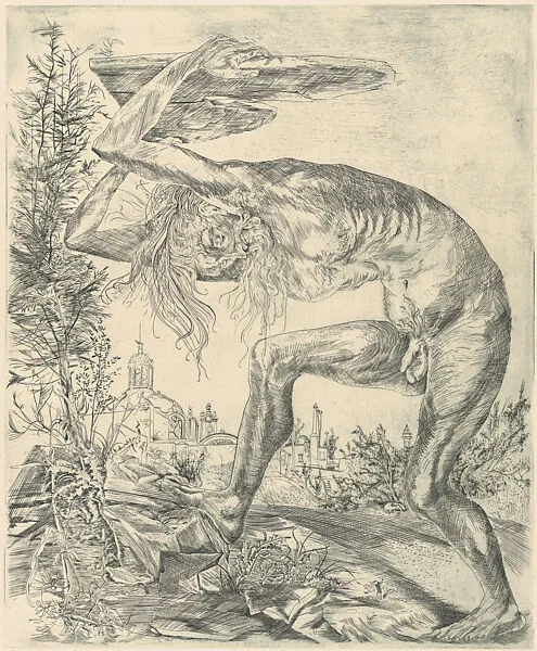 Moses breaking the tablets — Federico Cantù