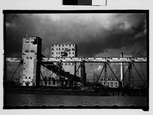 [Oil Refinery Buildings on Waterfront, New Orleans, Louisiana]