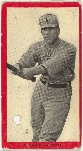 McMahon, Augusta, Atlantic League, from the Baseball Players (Red Borders) series (T210) issued by Old Mill Cigarettes — Old Mill Cigarettes, Virginia