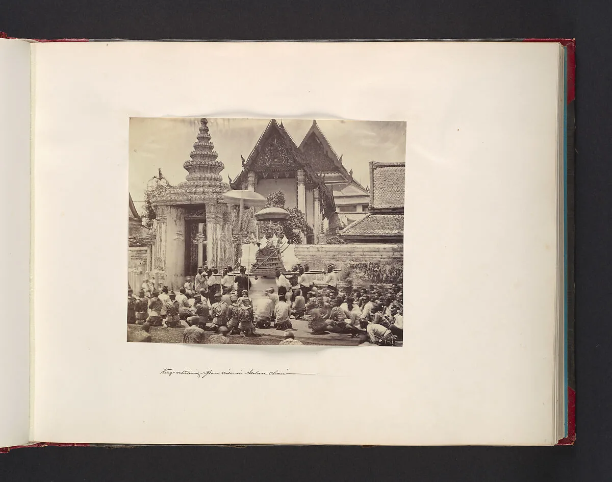 King Returning from Ride in Sedan Chair — John Thomson