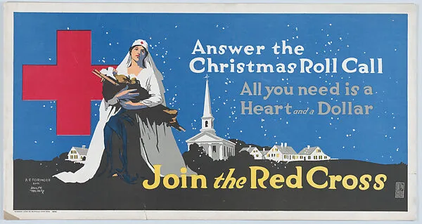 Answer the Christmas roll call — Committee on Public Information|Adolph Treidler|American Red Cross|Alonzo Earl Foringer|Niagara Lithograph Company