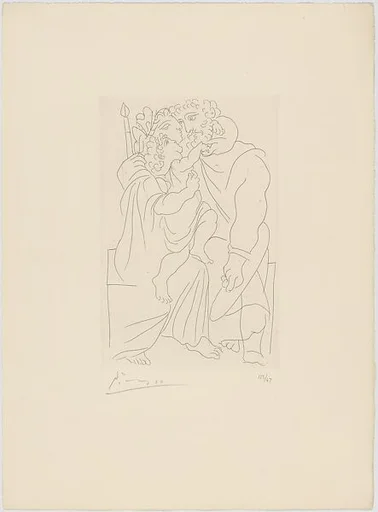 Couple and Child, from Lysistrata by Aristophanes