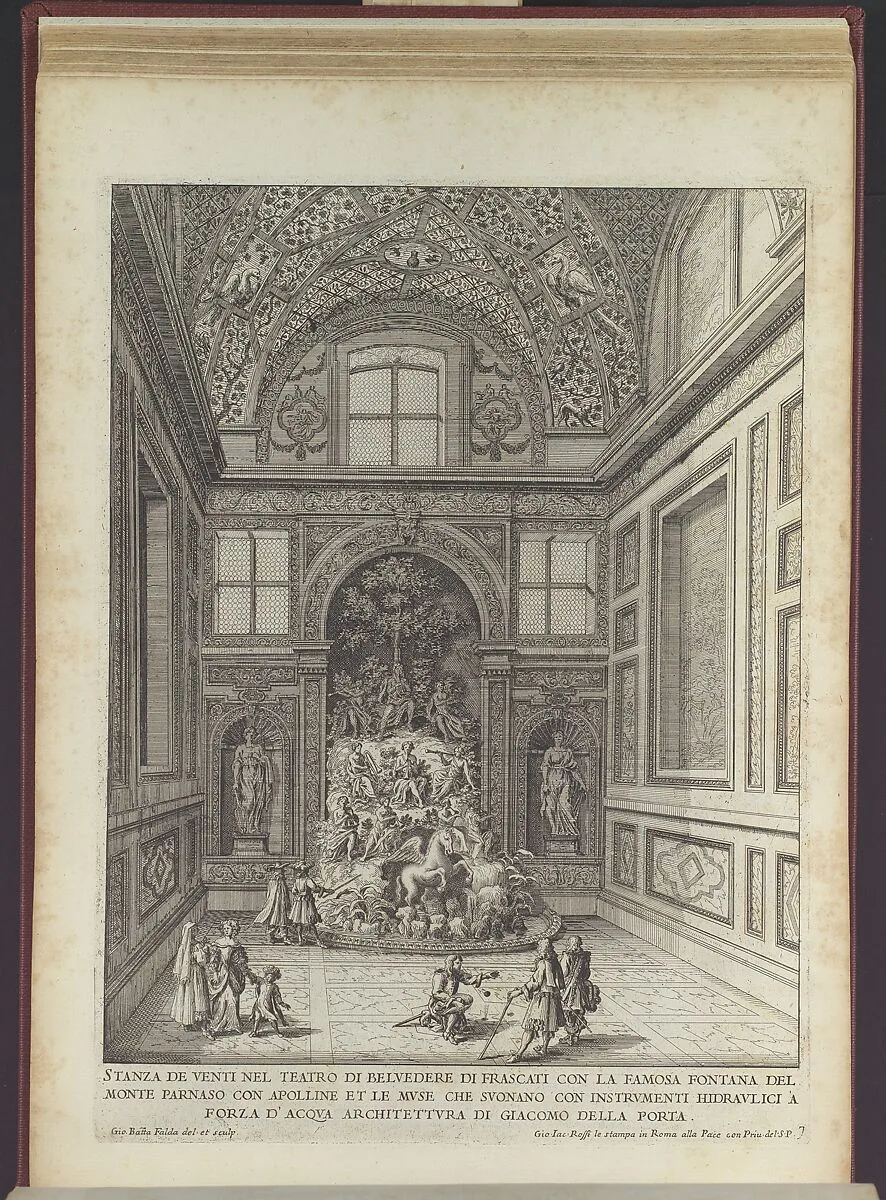 Le Fontane delle Ville di Frascati nel Tusculano con li Loro Prospetti — Giovanni Battista Falda|Giovanni Giacomo De Rossi