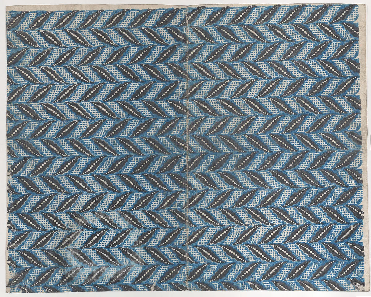 Book cover with black and blue abstract pattern — Anonymous