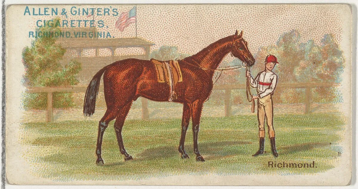 Richmond, from The World's Racers series (N32) for Allen & Ginter Cigarettes — Allen & Ginter|Lindner, Eddy & Claus