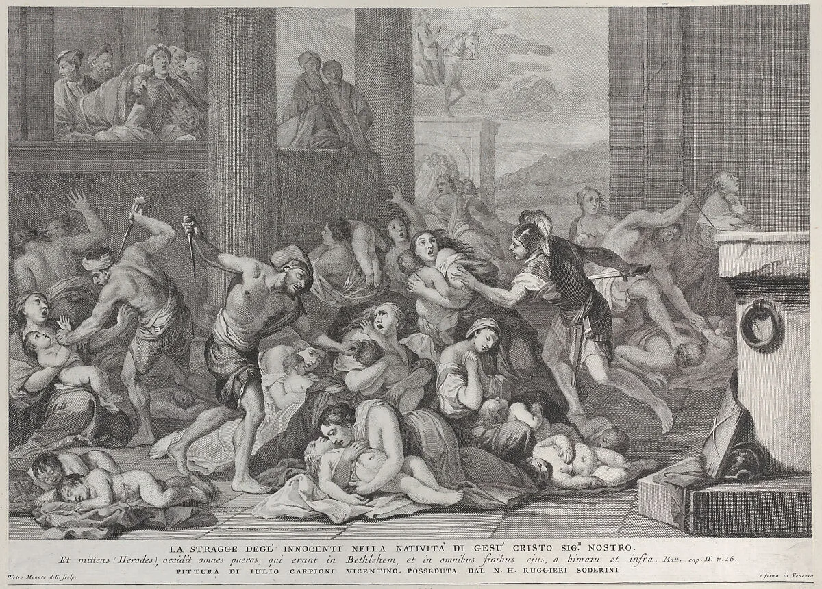 The Massacre of the Innocents — Pietro Monaco|Giulio Carpioni