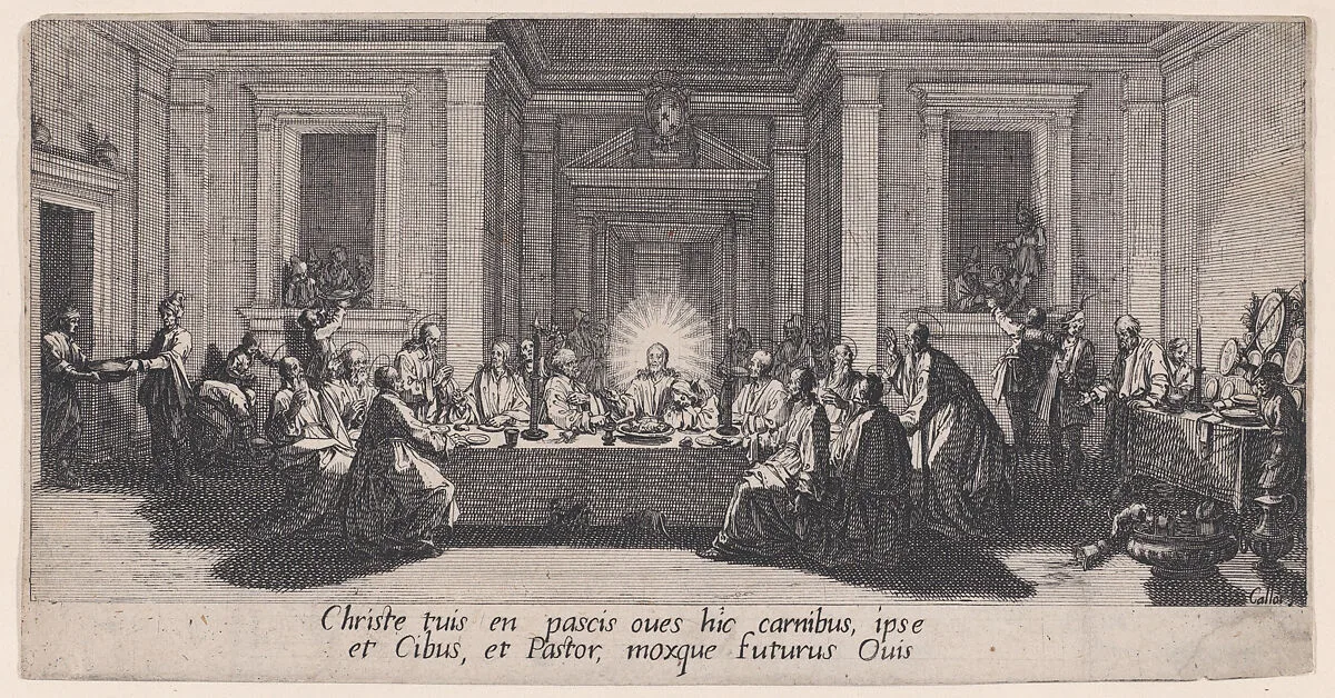 La Cêne (The Last Supper), from La Grande Passion (The Large Passion) — Jacques Callot