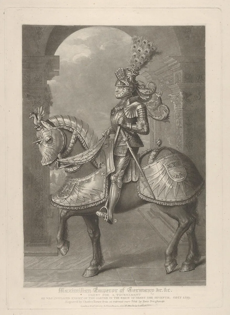 Maximilian Emperor of Germany &c. &c., from Portraits of Royal Personnages — Hans Burgkmair|Samuel Woodburn|Charles Turner