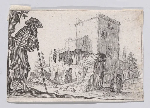 Reverse Copy of Le Patre et les Ruines (The Shepherd and the Ruins), from "Les Caprices" Series A, The Florence Set
