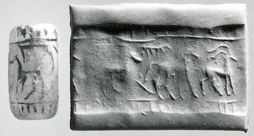 Cylinder seal with animals