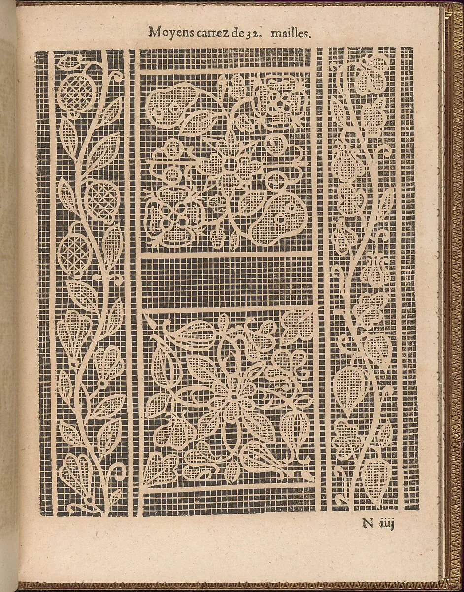 La Pratique de l'Aiguille, page 51 (recto) — Matthias Mignerak|Pierre Firens|Marie de Medici|Jean Le Clerc