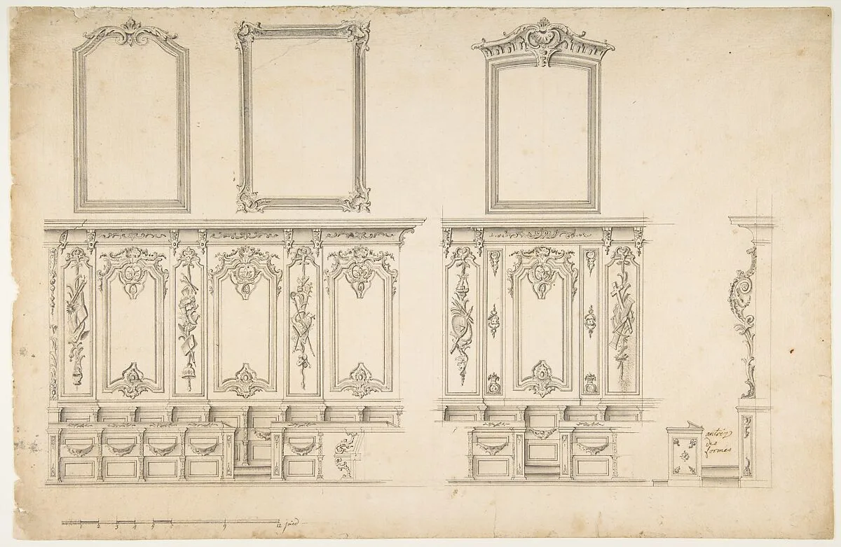Design for Choir Stalls — Anonymous, French, 18th century