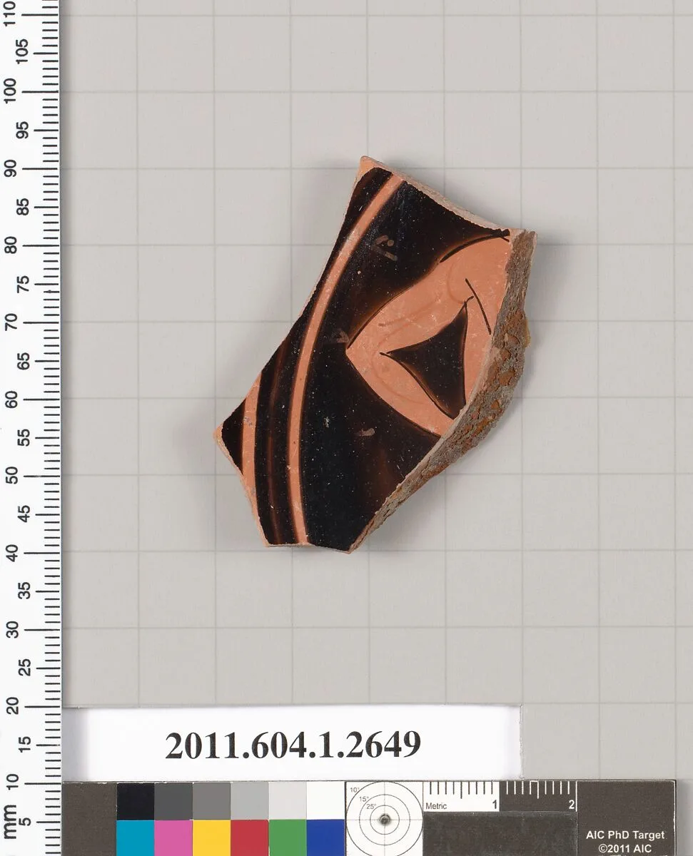 Terracotta fragment of a kylix (drinking cup) — Unknown