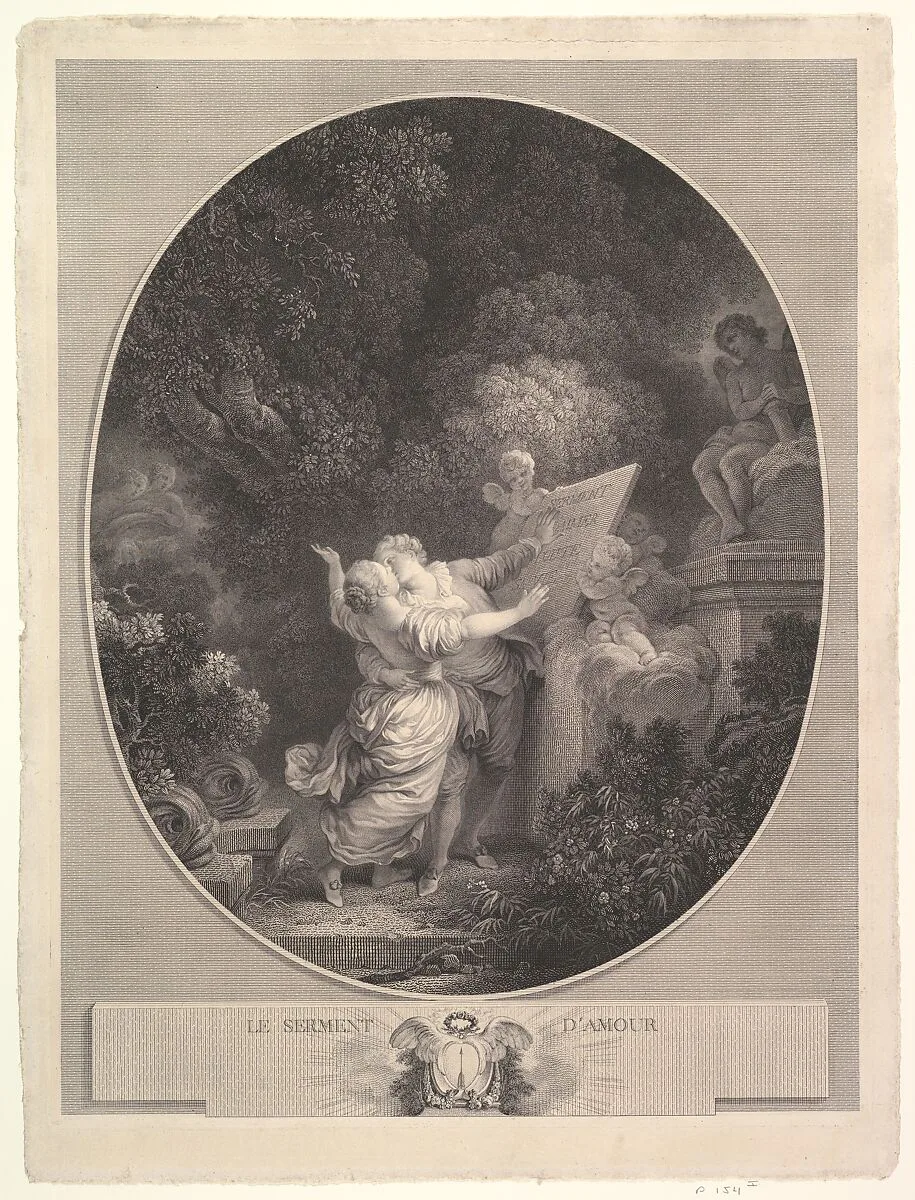 The Pledge of Love — Jean Mathieu|Jean Honoré Fragonard