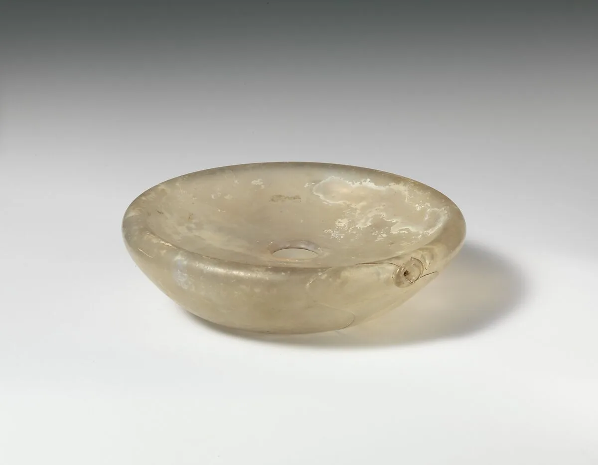 Glass bowl, possibly an inkwell — Unknown