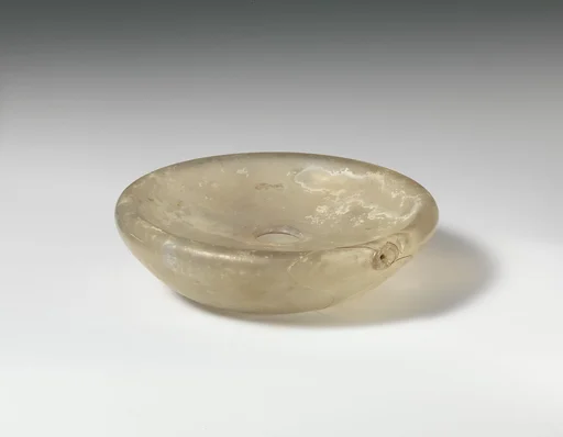 Glass bowl, possibly an inkwell