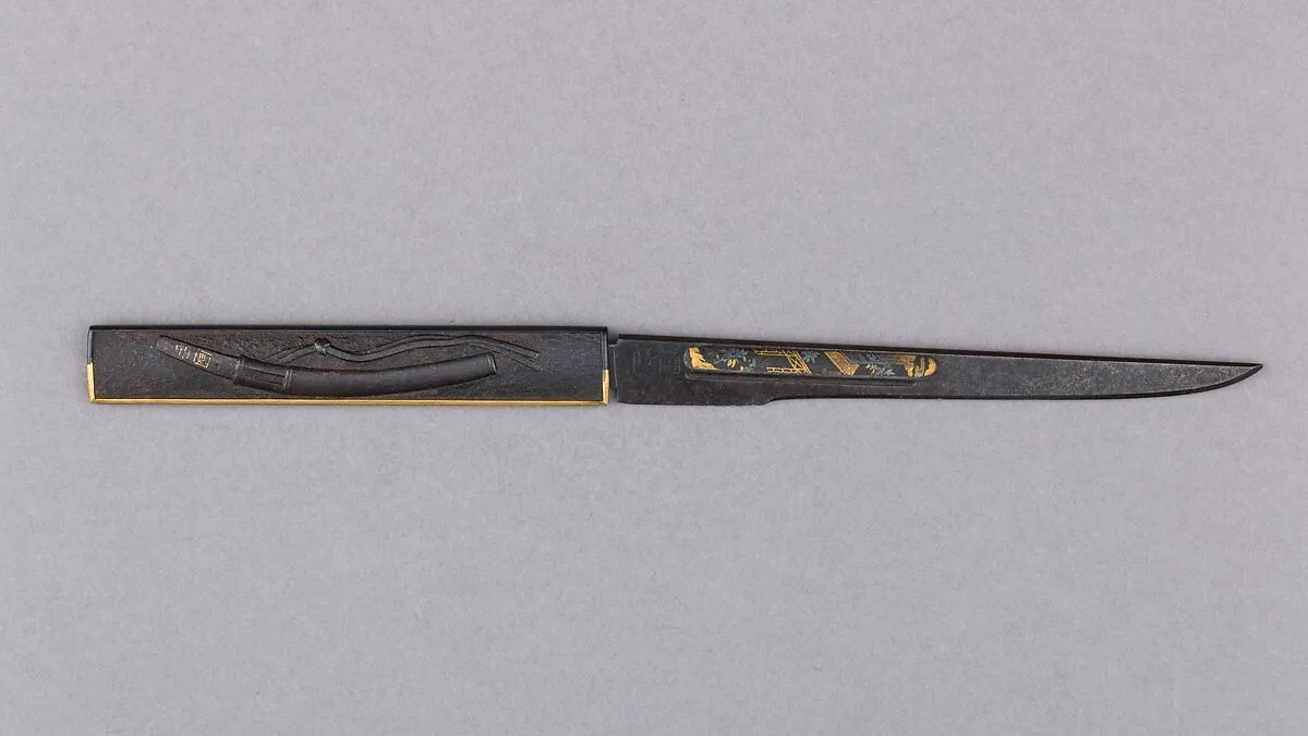 Knife Handle (Kozuka) with Blade — Unknown
