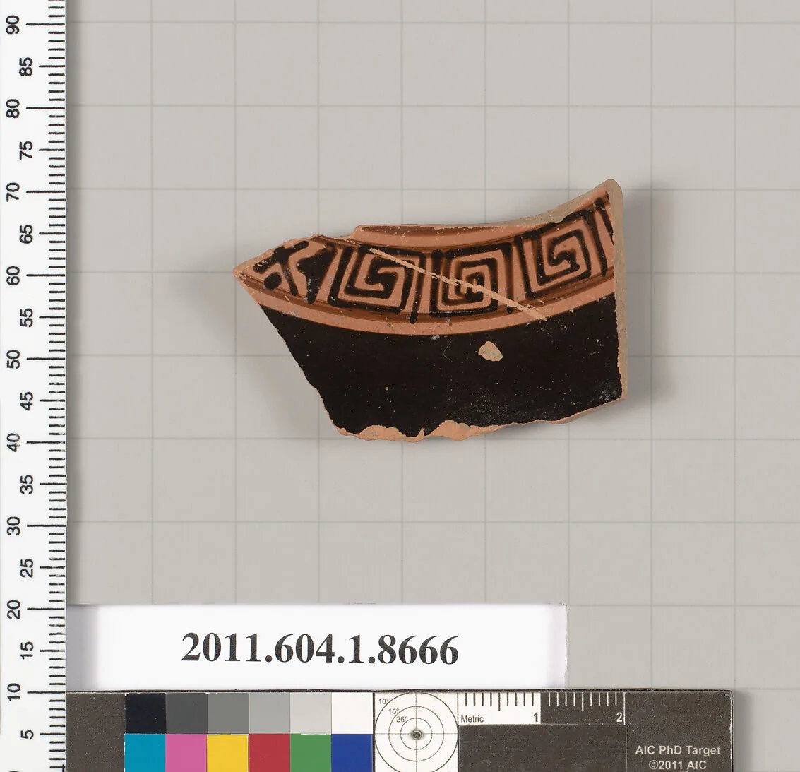 Terracotta fragment of a stemless kylix (drinking cup) — Unknown