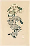 Totem: Bird's and Woman's Face — Kenojuak Ashevak