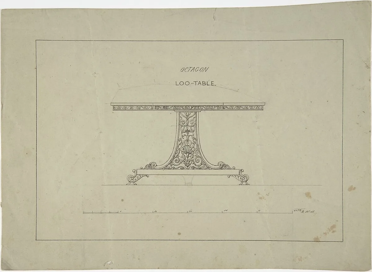 Design for Loo-Table — Robert William Hume