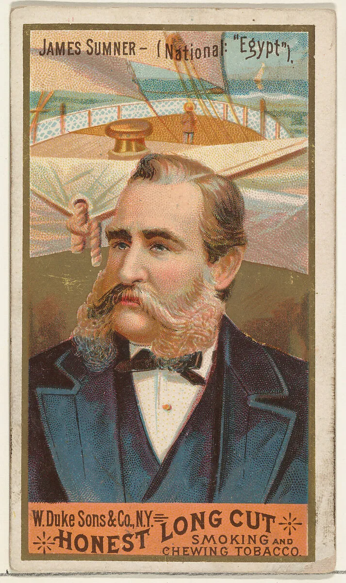 James Sumner, from the Sea Captains series (N127) issued by Duke Sons & Co. to promote Honest Long Cut Tobacco — George S. Harris & Sons|W. Duke, Sons & Co.