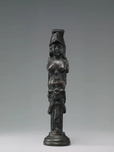 Pair of Minerva figures
