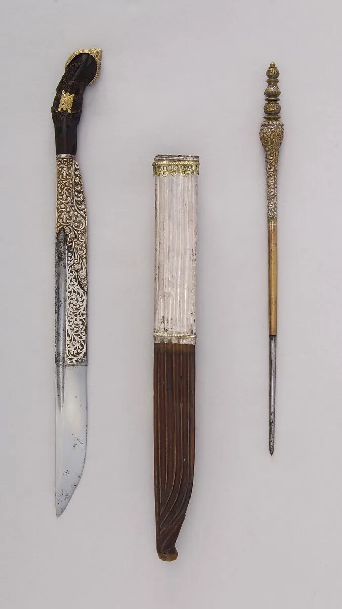 Dagger (<i>Piha Kaetta</i>) with Stylus and Sheath — Unknown