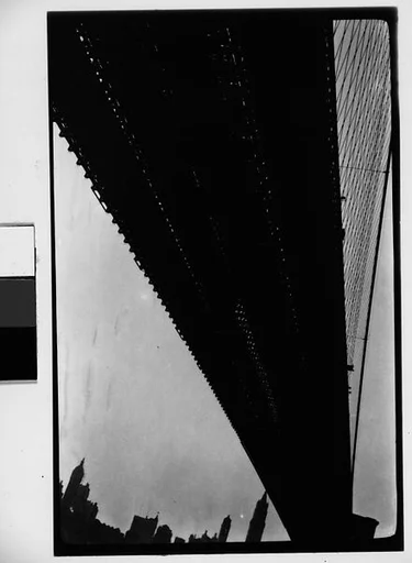 [Underneath the Brooklyn Bridge, New York City]