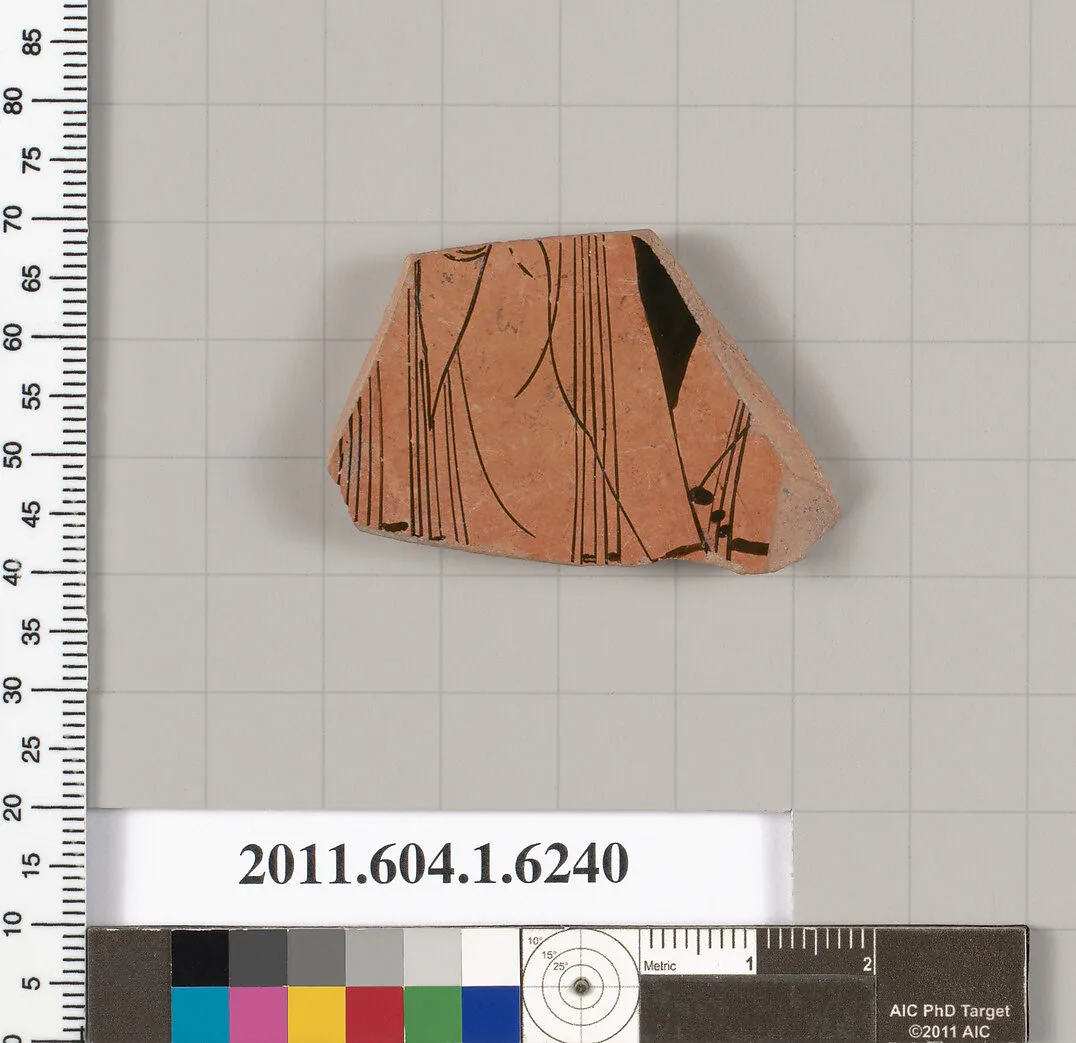 Terracotta fragment of a kylix (drinking cup) — Unknown
