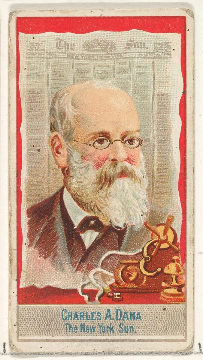 Charles A. Dana, The New York Sun, from the American Editors series (N1) for Allen & Ginter Cigarettes Brands — Allen & Ginter