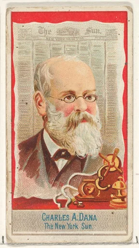 Charles A. Dana, The New York Sun, from the American Editors series (N1) for Allen & Ginter Cigarettes Brands